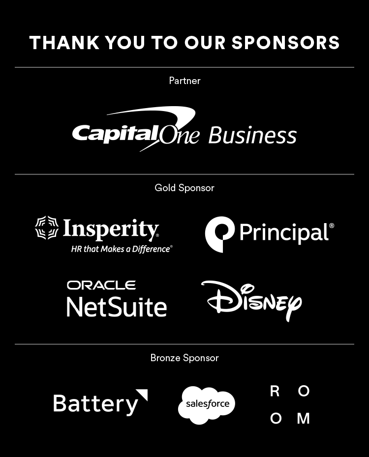 THANK YOU TO OUR SPONSORS