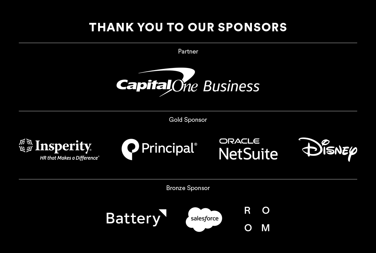 THANK YOU TO OUR SPONSORS