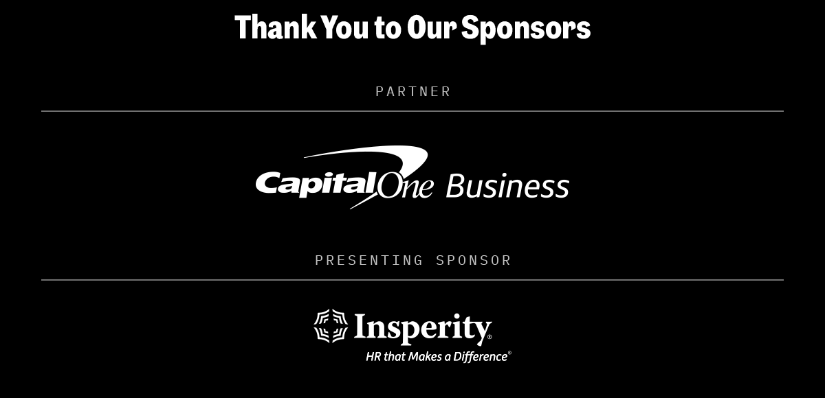 Thank You to Our Sponsors