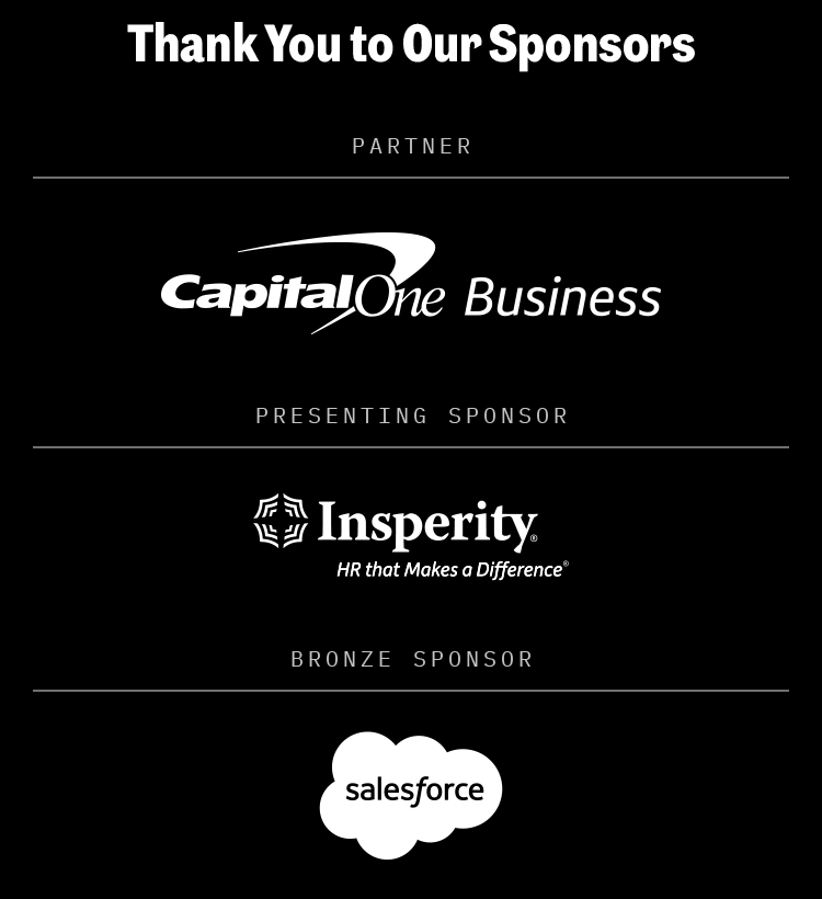 Thank You to Our Sponsors