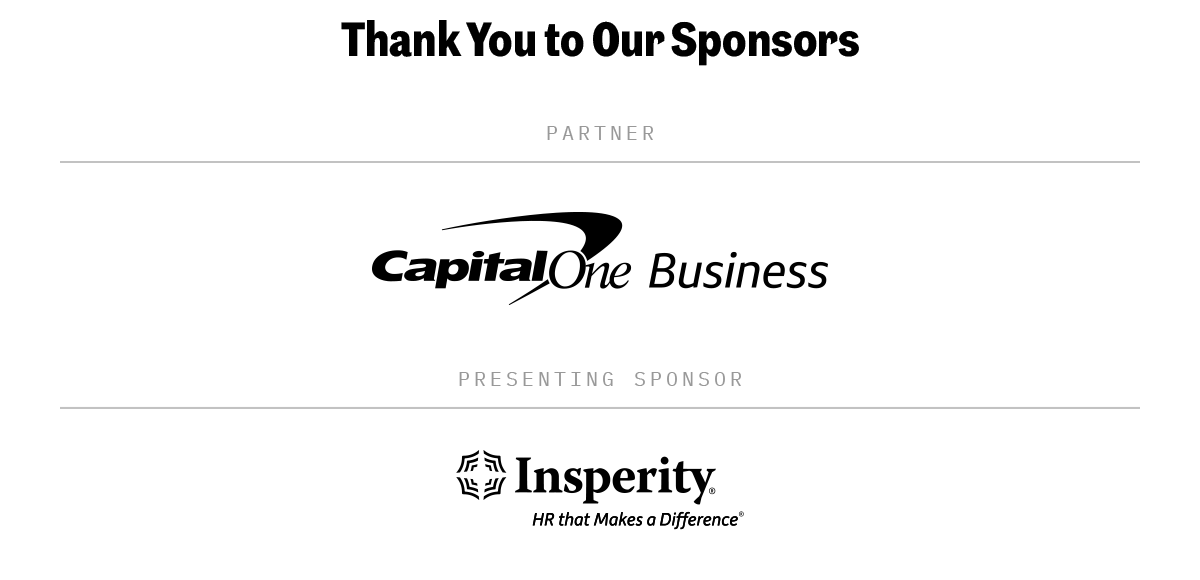 Thank You to Our Sponsors