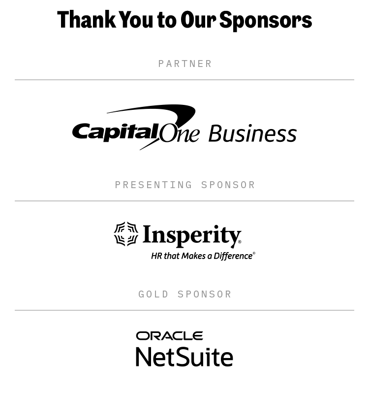 Thank You to Our Sponsors