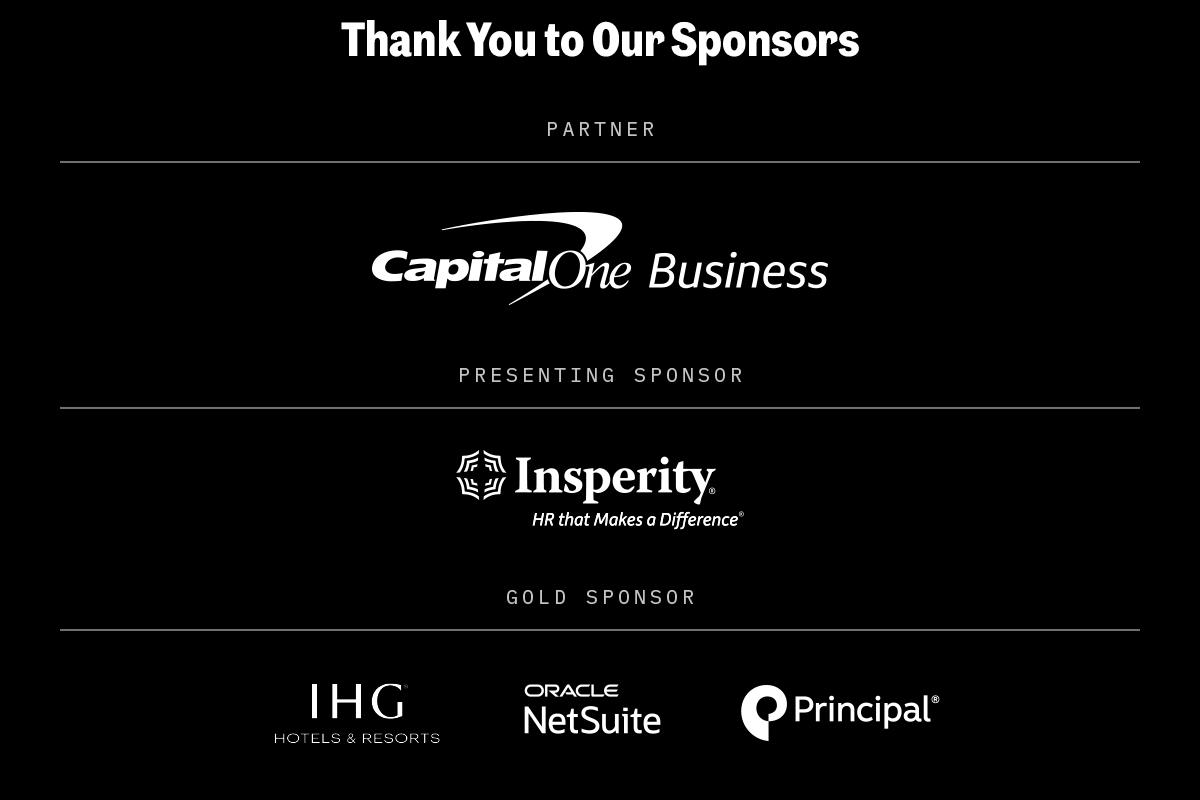 Thank You to Our Sponsors